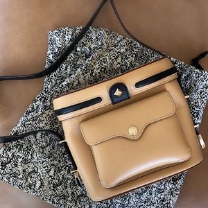 Rebecca Minkoff Black & Tan Collin Camera Bag